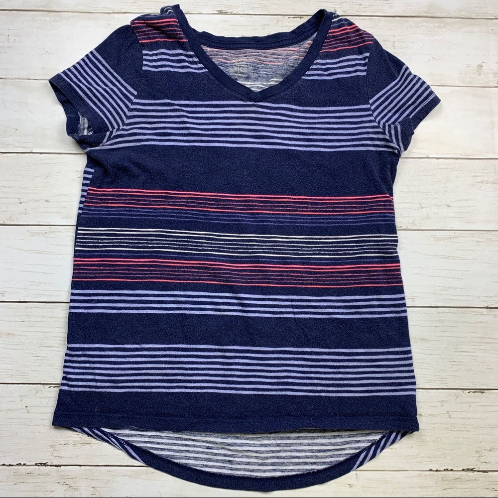 Old Navy Relaxed Striped Short Sleeve T-Shirt